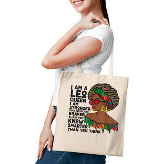 Proud Afro Leo Queen July August Birthday Leo Zodiac Sign Tote Bag - Seseable