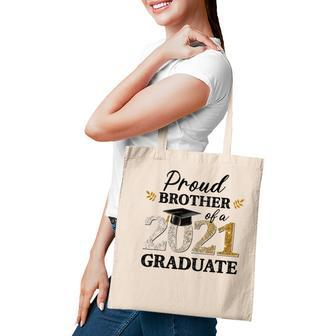 Proud Brother Of A 2021 Graduate Senior Graduation Grad Tote Bag - Seseable