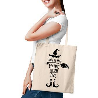 Resting Witch Face Funny Halloween Costume Trick Or Treat Tote Bag - Seseable