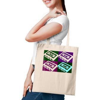 Retro 80S Music Cassette Tapes Vintage Mixtape Tote Bag - Seseable