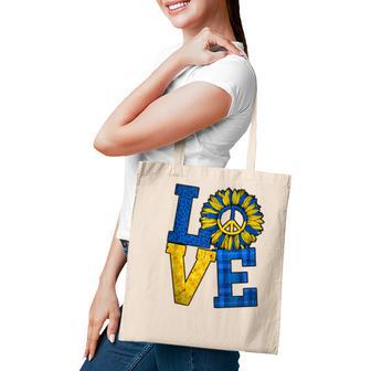 Retro Leopard Print Sunflower Ukraine Flag Love Peace Tote Bag - Seseable