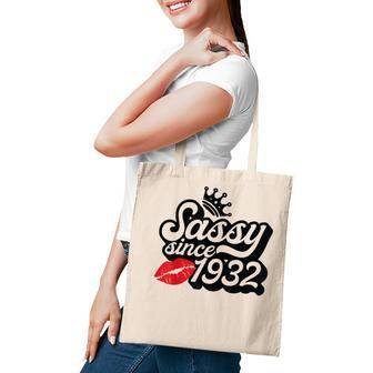 Sassy Since 1932 Fabulous 90Th Birthday Gifts Ideas For Her Tote Bag - Seseable