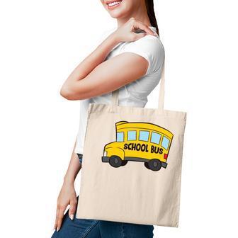 School Bus Driver Funny Kids School Bus Tote Bag - Seseable