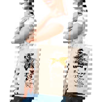 Spooky Mama For Halloween Messy Bun Mom Monster V2 Tote Bag | Seseable CA