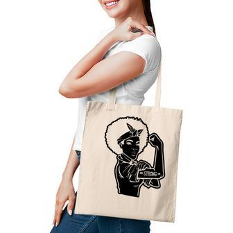 Strong Woman Rosie Strong Afro Woman For Dark Colors Tote Bag - Seseable