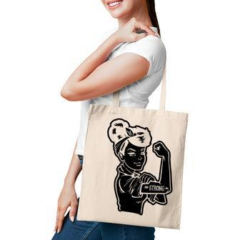 Strong Woman Rosie Strong White Woman For Dark Colors Tote Bag - Seseable