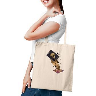 Tarrot Card The Hand Hold The Death Card Black Design Tote Bag - Seseable