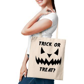 Trick Or Treat With A Jack O Lantern Pumpkin Halloween Tote Bag - Seseable