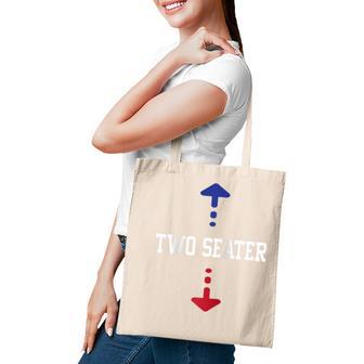 Two Seater 4Th Of July American Flag For Girls Men Dad Joke Tote Bag | Seseable UK