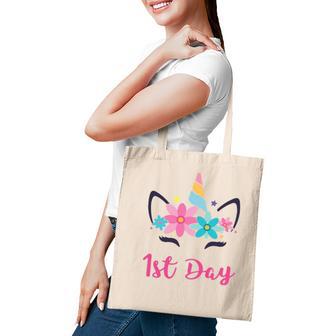 Unicorn First Day Of School 2Nd Grade Teacher Kid Girl Tote Bag - Seseable