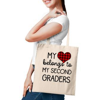 Womens Cute Sweet Valentines Day Gift Idea For 2Nd Grade Teacher Tote Bag - Seseable