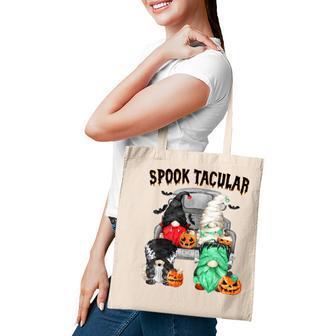 Xnml Truck Gnomes Witchy Pumpkin Scary Autumn Halloween Tote Bag - Seseable