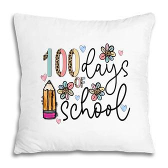 100 Days Of School Being A Good Teacher Pillow - Seseable