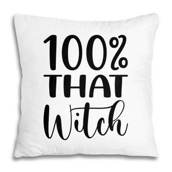 100% That Witch Basic Halloween Night Pillow | Seseable CA