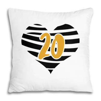 20 Hearts Is 20Th Birthday With Lots Of Memories Since 2002 Pillow - Seseable