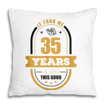 35Th Birthday Gifts For Daughter Age 35 Years Old Retro 1986 Ver2 Pillow - Seseable