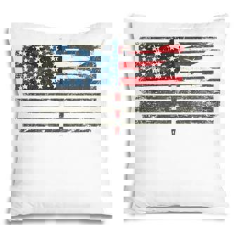 4Th Of July Dragonfly Patriotic Us American Flag Pillow - Seseable