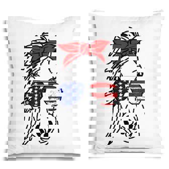 4Th Of July Patriotic Horse American Flag Sunglasses Pillow - Seseable
