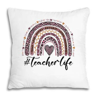 A Teacher Life Is Closely Related To The Knowledge In Books And Inspires Students Pillow - Seseable