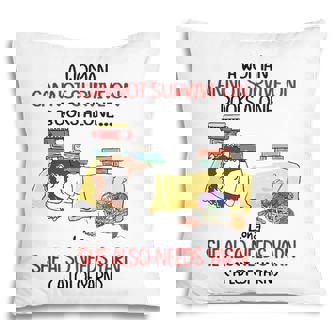 A Woman Cannot Survive On Books Alone She Also Needs Yarn A Lot Of Yarn Lona Personalized Pillow - Seseable