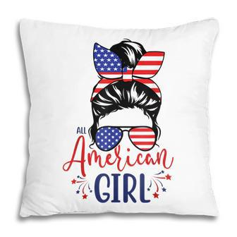 All American Girls Funny 4Th Of July Family Matching Pillow - Seseable