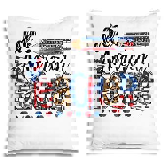 All American Teacher American Flag 4Th Of July Usa Teachers Pillow - Seseable