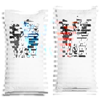 American Flag 4Th Of July Jack Russell Terrier Dog Lovers Pillow - Seseable