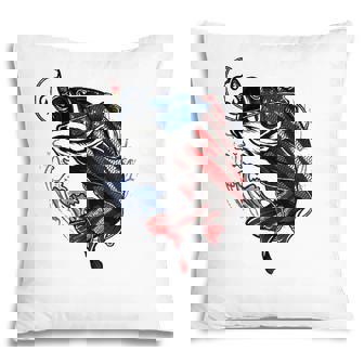 American Flag Fishing Patriotic Fisher Gift Fishing Lovers Pillow - Seseable