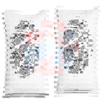 American Flag Usa Patriotic Basketball Ball - 4Th Of July Pillow - Seseable