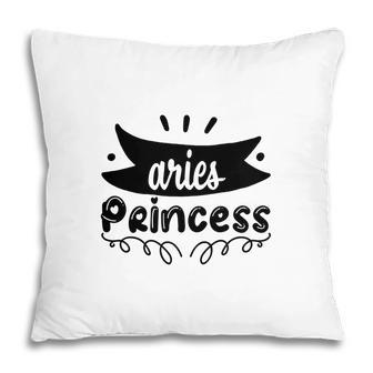Aries Girl Black Princess For Cool Black Art Birthday Gift Pillow - Seseable