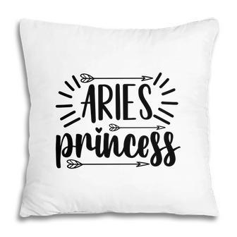 Aries Girl Black Princess For Cool Black Great Birthday Gift Pillow - Seseable