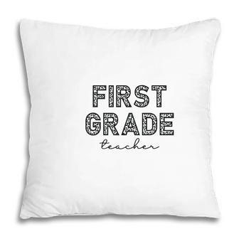 Artboard First Grade Teacher Back To School Pillow - Seseable
