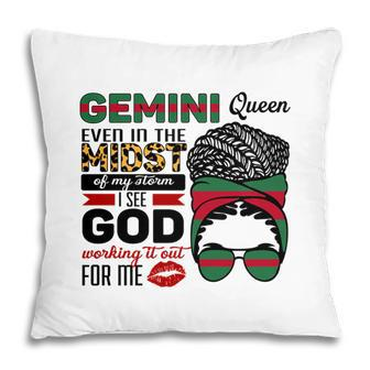 Awesome Color Design Gemini Girl Even In The Midst Birthday Pillow - Seseable
