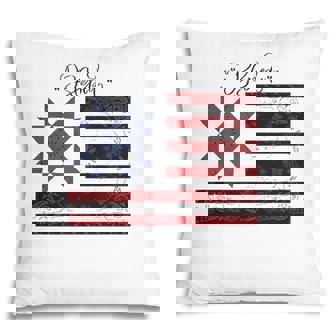 Barn Quilt July 4Th Gifts Vintage Usa Flag S Pillow - Seseable