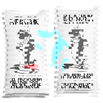 Beepa Grandpa Gift Beepa Shark Like A Normal Grandpa But More Awesome Pillow | Seseable CA