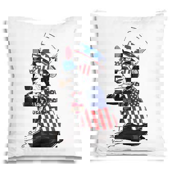 Boston Terrier Dog Merica 4Th Of July Usa American Flag Men Pillow - Seseable