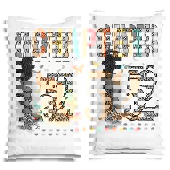 Chapter 52 Years Old 52Nd Birthday Leopard Afro Black Womens Pillow - Seseable