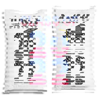 Class Of 2022 Senior American Flag High School Graduation Pillow - Seseable