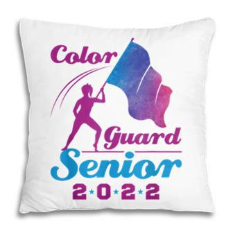 Color Guard Senior 2022 Flags Graduation Pillow - Seseable