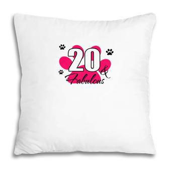 Congratuations 20Th Birthday And Fabulous Since 2002 Pillow - Seseable