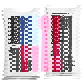 Cool Guitar Player Guitarist I Us American Flag Guitars Pillow | Seseable CA