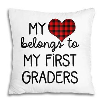 Cute Sweet Valentines Day Gift Idea For 1St Grade Teacher Pillow - Seseable