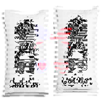 Doodle Mom Happy 4Th Of July American Flag Day Pillow - Seseable