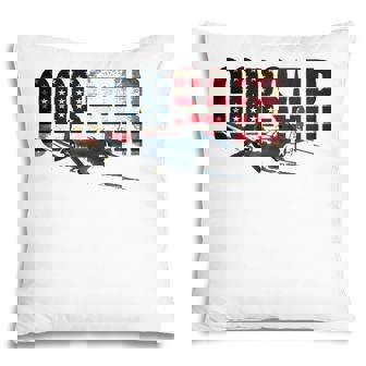 F4u Corsair Us American Flag Pillow - Seseable