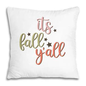 Fall Retro It Is Fall Yall Thanksgiving Quotes Autumn Season Pillow - Seseable