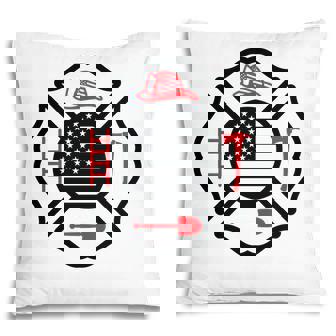 Firefighter Usa Flag Good Gift For Firefighter Pillow - Seseable