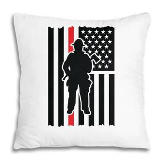 Firefighter Usa Flag Great Gift For Firefighter Pillow - Seseable