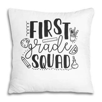 First Grade Squad 1St Grade Teacher Pillow - Seseable