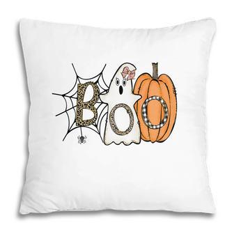 Funny Boo Crew Halloween Pumpkin Party Pillow - Seseable