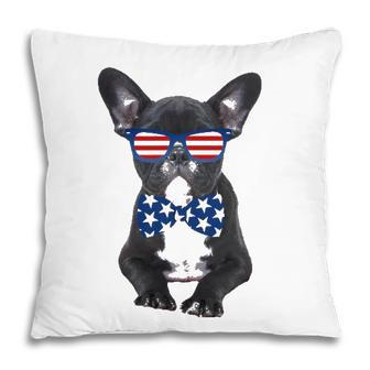 Funny French Bulldog 4Th Of July Patriotic Usa Pillow - Seseable